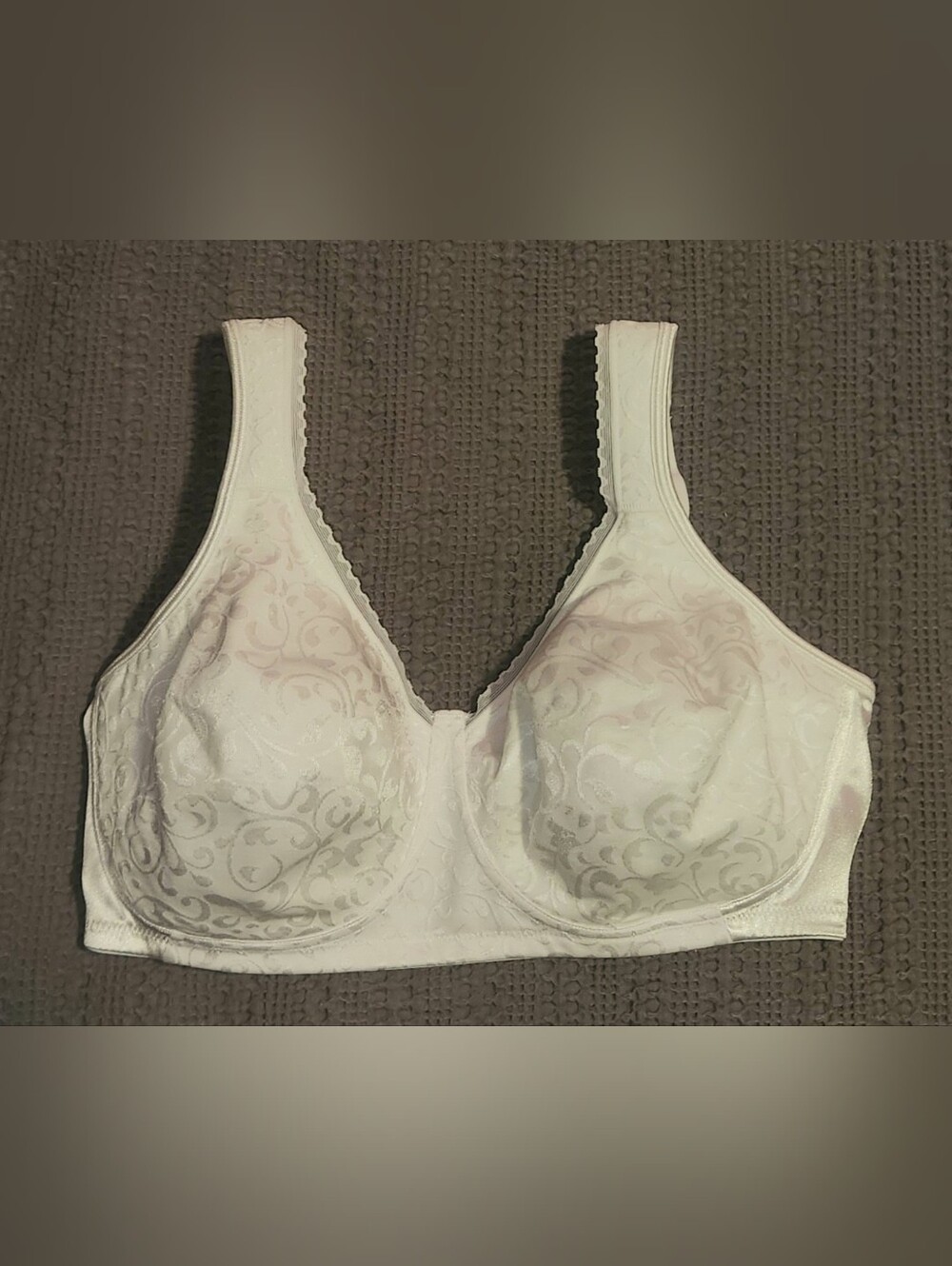 DELIMIRA Wireless Unlined Comfort Full Coverage Bra in 36E (36DDD) WHITE
